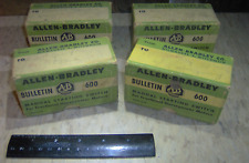 4 Vintage 1960s Cardboard BOXES Allen-Bradley Starting Switch Bulletin 600 picture