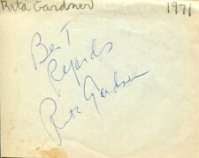 Rita Gardner & William Callahan Broadway Singer Dancer Actors Signed Autograph picture