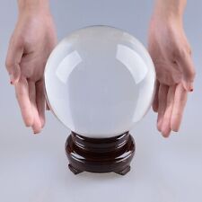 LONGWIN 150MM Clear Crystal Ball 6Inch Glass Sphere Photo Prop Free Stand picture