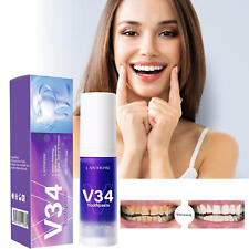 30ml V 34 Color Corrector Toothpaste, Purple Toothpaste for Teeth Whitening picture