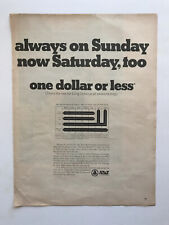 1967 AT&T Long Distance Weekend One Dollar Or Less Rate Vintage Print Ad picture