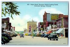 c1960 Tejon Street Business District South Colorado Springs Colorado CO Postcard picture