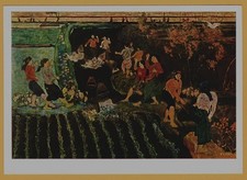 1962 Vietnam Lacquer Painting Against Drought Asian Tran Van Can USSR Postcard picture