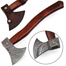 Icelander’s Saga Functional Exceptional Quality Damascus Steel Outdoor Axe picture