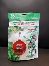 ORNAMENT ANCHOR Hooks  for Hanging Christmas Ornaments Green 36 New picture