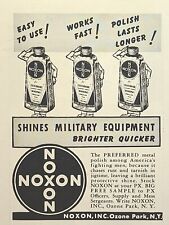 Noxon Metal Polish Shines Brighter Quicker Ozone Park NY Vintage Print Ad 1944 picture