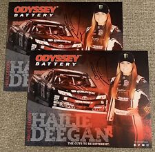 Hailie Deegan Signed 2019 Odyssey Battery SEMA EXCLUSIVE Postcard VERY RARE COA picture