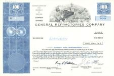 General Refractories Co. - 1922 Specimen Stock Certificate - Specimen Stocks & B picture