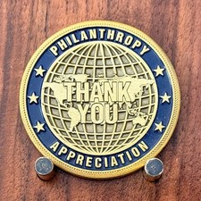 CFC Combined Federal Campaign Philanthropy Globe Challenge Coin W#26 picture