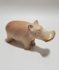 Vintage, Hand-Carved, Stone Hippopotamus Figurine, Smooth, Small House Hippo picture