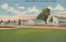 Postcard VINTAGE FORT CUSTER Wartime Posted 1943 MICHIGAN Noted on Back picture