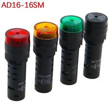 Ad16-16sm 16mm Buzzer 12v 24v 110v 220v 380v Flash Signal Light Red LED Active B picture