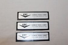 Sticker Label Advertising Lemco Tool Corp PA x3 Collectible Badge Decal picture