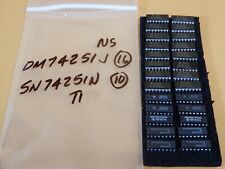 National Semiconductor & TI DM74251J SN74251N 16 Pin IC's Qty 26 NOS picture
