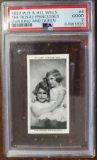 1937 H.D. & H.O. Wills - The Royal Princesses - Our King and Queen #4 - PSA 2... picture