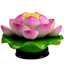 1pc Ceramic LED Lotus Lamp Changming Light Temple Lamp Buddhism Supplies Decor picture