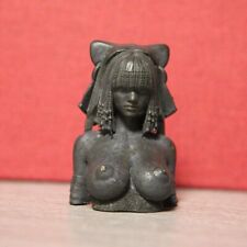 Black Brass Egyptian Queen Statue Miniature Version of Body Art Decorations picture