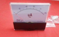 1PC DC 0-100uA Analog Ammeter Panel AMP Current Meter 100x120mm 59C2 picture