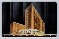 Minneapolis MN-Minnesota, The Curtis Hotel, Advertising Antique Vintage Postcard picture