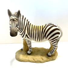 Vintage Aldon Accessories Zebra Figurine Porcelain 1974 picture