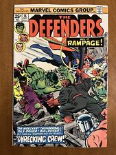 The Defenders #18/Bronze Age Marvel Comic Book/1st Full Wrecking Crew/VF- picture