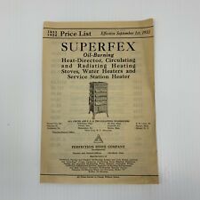 Superfex Perfection Stove Company Brochure 1933 1934 Oil Burning Heat Director  picture