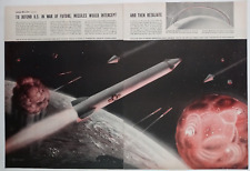 USA Future Defend Missile Intercept Retaliate Colorful Vintage Poster Print Ad picture