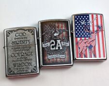 ZIPPO 3pk Lighter LOT (NEW 2022-2023) Assorted Bundle - Starter Collection 3D picture