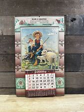 Vintage 1939 Blair & Holstein Calendar “Boy With Sheep” Grove City, PA picture