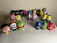 Large Lot Of 78 Mini Plush Characters - Pepa Pig, Pj Masks, Looney toon etc. New picture