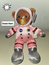Smithsonian NASA Apollo 14 Pink Space Suit Astronaut Teddy Bear Plush 13” picture