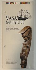 Vasa Museum Vintage Brochure Stockholm Sweden Has Holes Punched picture