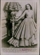 LG819 1951 Wire Photo KING FAROUK WILL MARRY HER Beautiful Royal Narriman Sadek picture