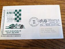 MAY 30 1970 INDY 500 RARE ENVELOPES STAMP OFFICIAL CACHET RARE VTG picture