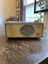 Vintage Arvin 53R05 Mid-Century Modern Wedgewood Blue Tube AM Clock Radio WORKS picture