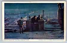 SAN FRANCISCO EARTHQUAKE DAMAGE EVENING LIGHT RUINS VAN NESS AVE DISASTER C1906 picture