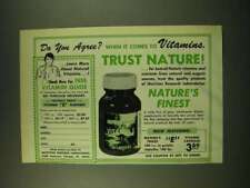 1973 Nature's Finest Vitamin E Ad - Do you agree? When it comes to Vitamins picture
