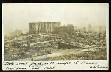 SAN FRANCISCO Post-Earthquake & Fire RPPC View from Nob Hill mailed May 4th 1906 picture
