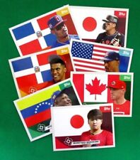 2023 TOPPS WORLD BASBALL CLASSIC GLOBAL STARS FLAG CARDS - PICK YOUR NUMBERS picture