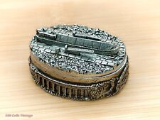 Canal Boat/Barge-A E Williams Pewter Vintage Pill/Trinket Box -cor picture