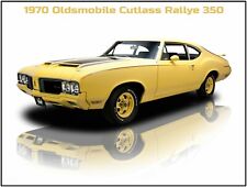 1970 Oldsmobile Rallye 350 NEW Metal Sign: Pristine Hot Rod Restoration picture