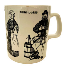 Vtg Queen Elizabeth I Elizabethan Era Style Mug Cup England Europe picture
