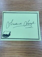 Frederick Forsyth English Novelist And Journalist Signed Bookplate Autographed picture