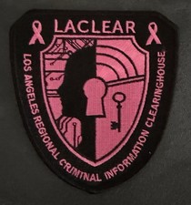 California Pink (Cancer Awareness) Patch. LA CLEAR picture
