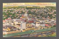Railroad Postcard:  Skyline & Train Yards, Texarkana, Texas - Arkansas picture
