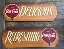 Coca Cola Vintage Wooden Signs 