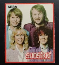 Finnish Suosikki sticker 1980s Abba picture