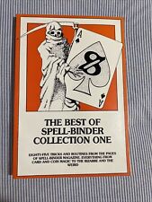 Stephen Tucker Best Of Spell-Binder Collection One Magic Tricks Book 1987 picture