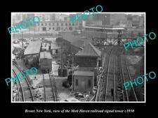 6x4 HISTORIC PHOTO OF BRONX NEW YORK THE MOTT HAVEN RAILROAD SIGNAL TOWER c1930 picture