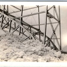 c1930s Unknown Through-Arch Bridge Base RPPC Real Photo Postcard Nice Truss A94 picture